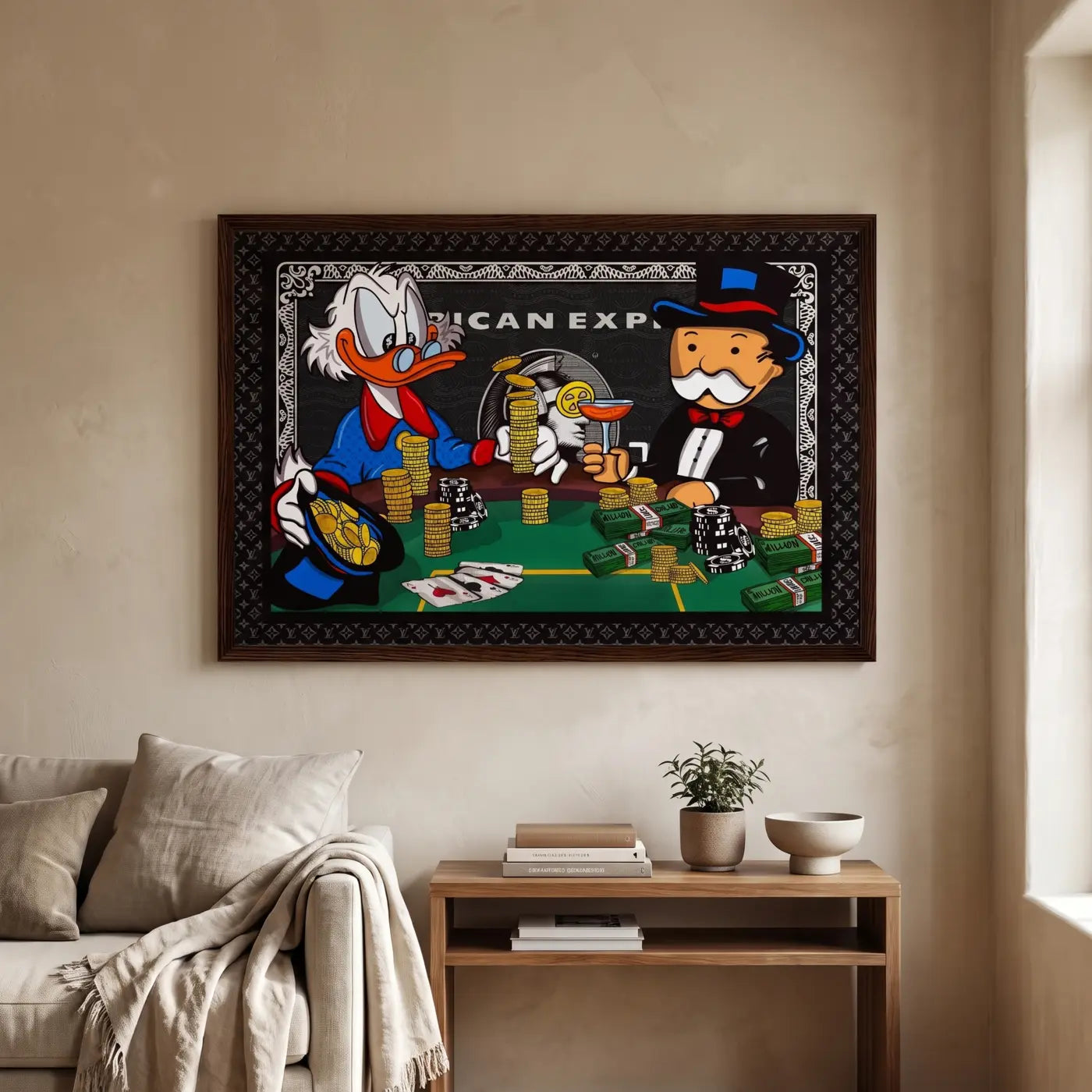 Wall Art Society artwork in a collector interior