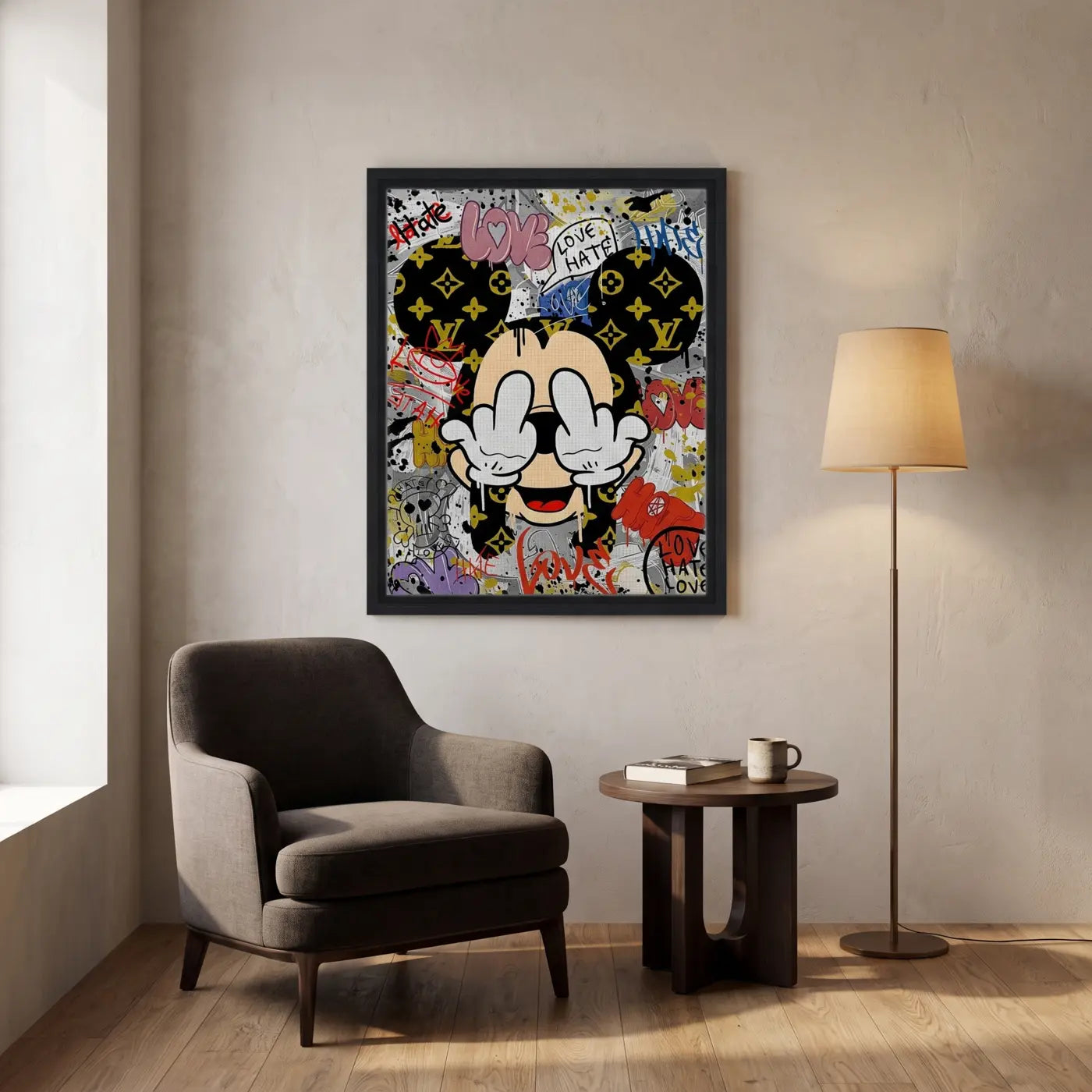 Wall Art Society artwork in a collector interior