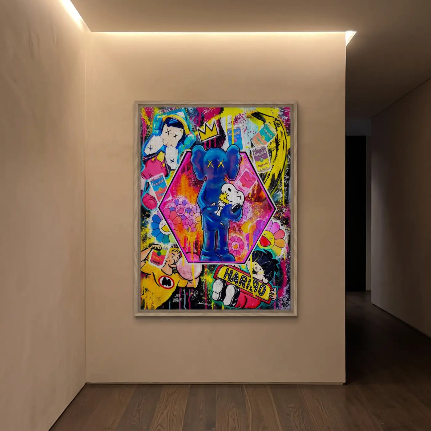 Wall Art Society artwork in a collector interior