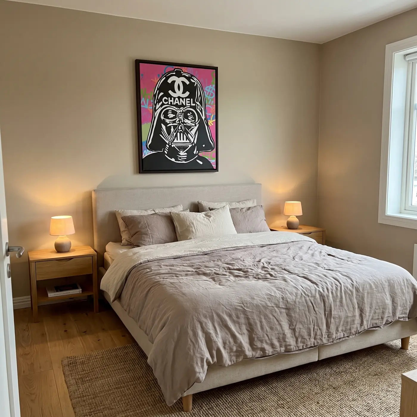 Wall Art Society artwork in a collector interior