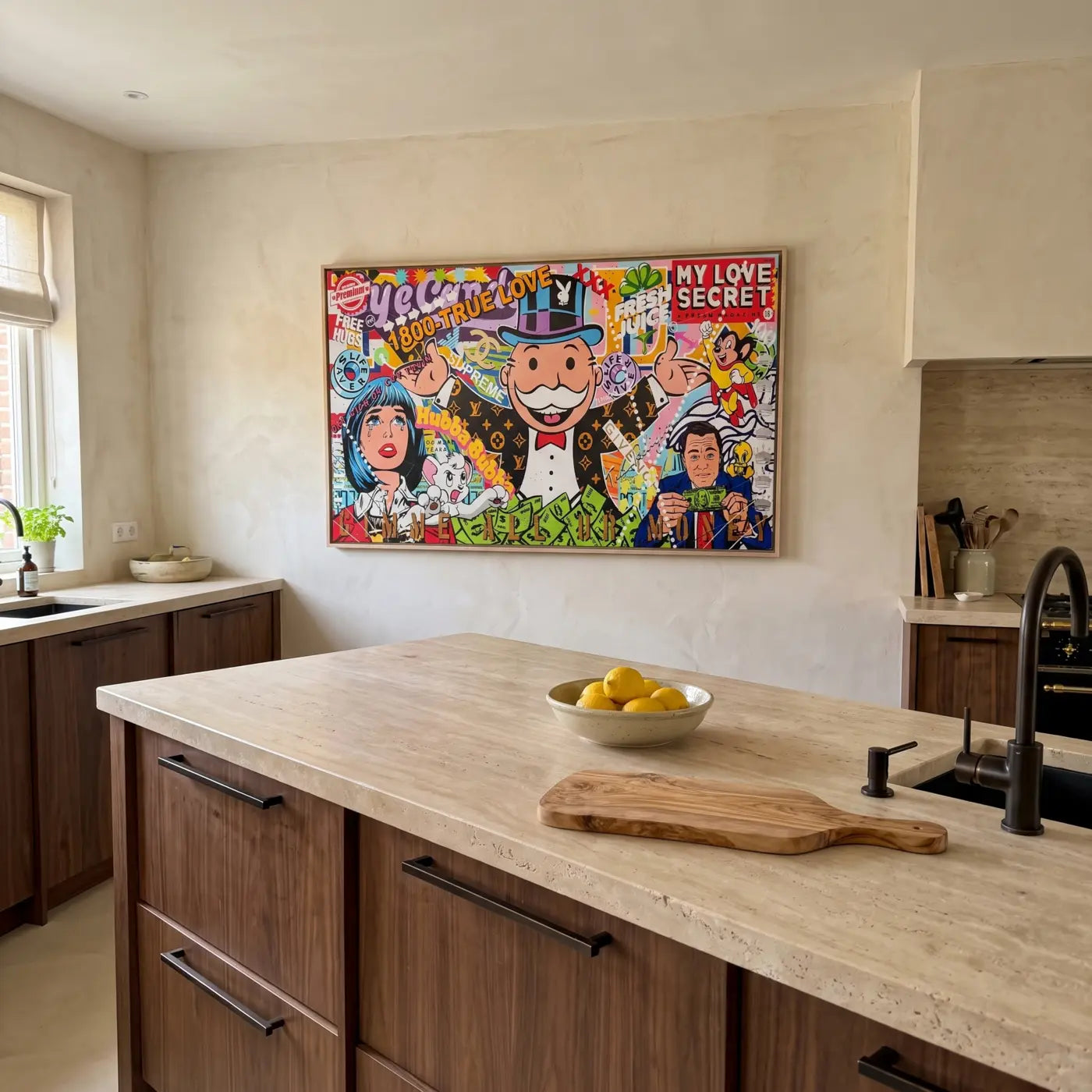 Wall Art Society artwork in a collector interior
